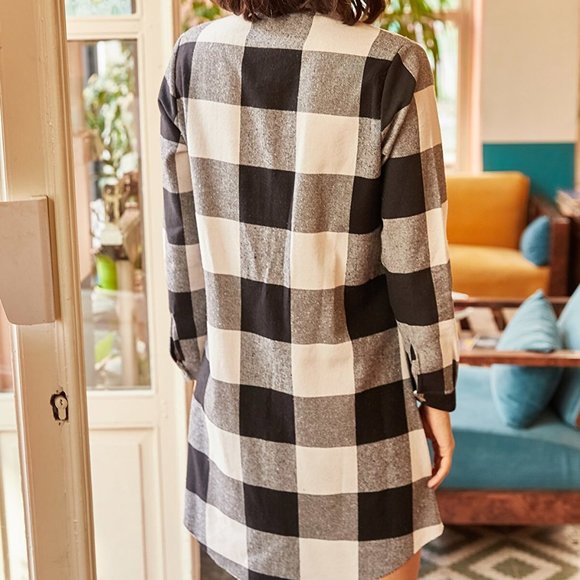 💥HOST PICK💥Cotton Plaid Shirt Dress - Picture 2 of 2